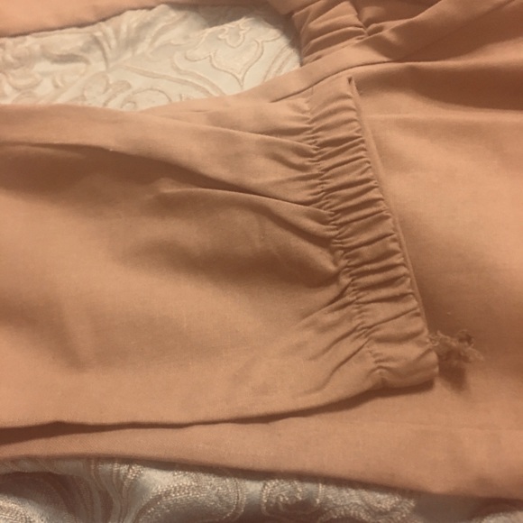 NEW LIGHT BRIWN PANTS WITH WAIST TIE - Picture 2 of 2